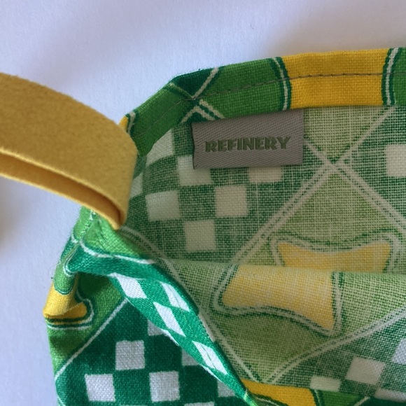 Refinery handmade holiday Christmas stocking in vintage print NWOT - Picture 3 of 4